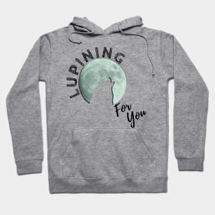 Lupining for you back design with white text 3d moon (MD23QU001b) Hoodie